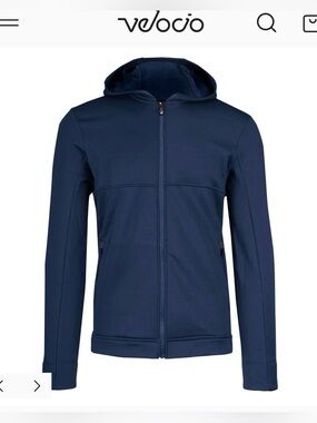 Velocio Men’s Recon Hoodie Merino Wool blend , Size XL , like new